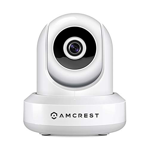 Amcrest ProHD 1080P POE (Power Over Ethernet) IP Camera with Pan/Tilt, Two-Way Audio, Optional Cloud Recording, Full HD (1920TVL) @ 30FPS, Wide 90° Viewing Angle and Night Vision IP2M-841EW (White)