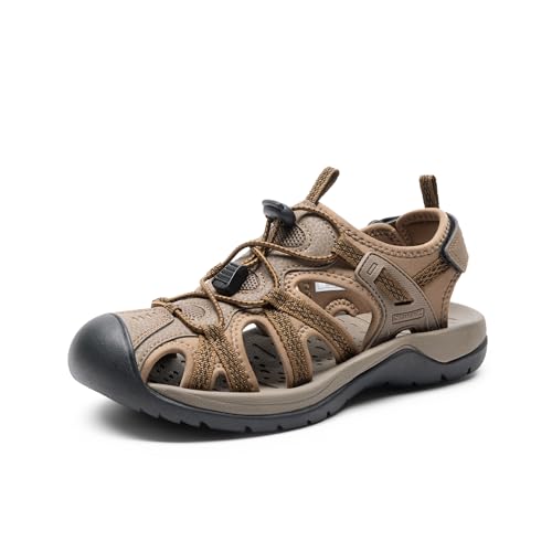 DREAM PAIRS Women's Hiking Sandals Adventurous Summer Sports Shoes Outdoor,Size 8.5,Khaki,DWUMST2502