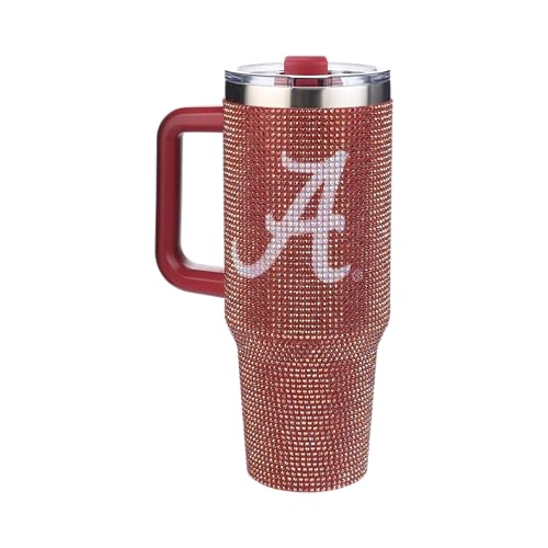 Image of The Memory Company Officially Licensed 40oz TC Bling Game Day Tumbler with Vintage Logo, University of Alabama