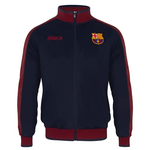 FC Barcelona Official Gift Boys Retro Track Top Jacket Navy 8-9 Years MB