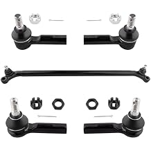 5pc Set Front Inner Outer Tierods Tie Rod Ends Center Link Left Right Side for Nissan Xterra 2000 2001 2002 2003 2004, Frontier 3.3L V6 1999 2000 2001 2002 2003 2004 ES3661 ES3660 DS80593