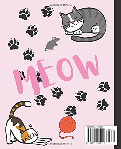 "Single, Taken, Cat Lady ", Pink Composition Notebook College Ruled: Notebooks, School Supplies, Composition books for School, Cat Lady Gifts image 3