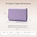 WALLYN'S Women Patent Leather Wallets Fashion Clutch Purses, Evening Bag Handbag Solid Color (Lavender)