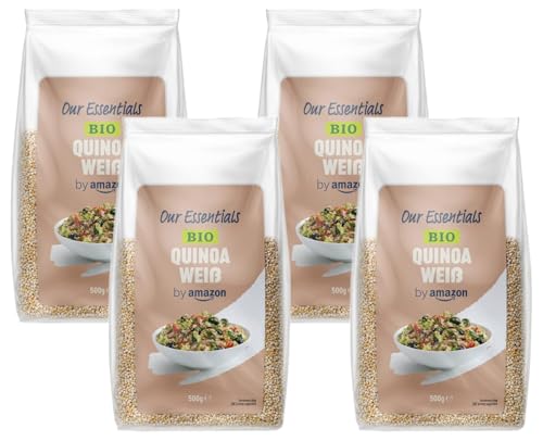 by Amazon Bio Quinoa Weiß, 500g (4er-Pack)