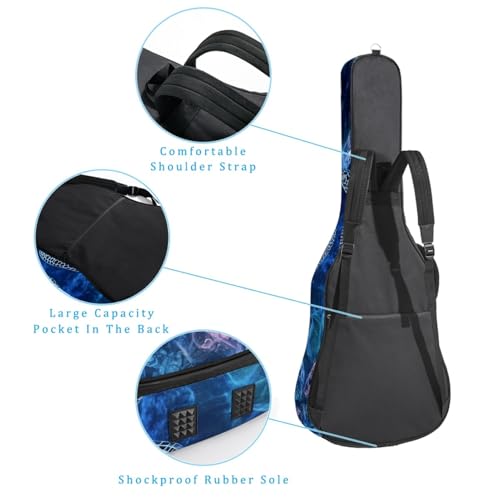 Sac pour guitare basse 109 cm souple et léger en toile imperméable - 2