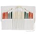 U.S. Art Supply 36 Piece Artist Long Handle Assorted Natural and Nylon Hair Brush Set with Cotton Canvas Storage Wrap Pouch Holder
