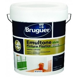 Pintura plastica Bruguer emultone Extramate blanco 15 lt