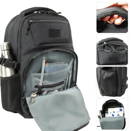 25L Military Travel Laptop Backpack 15.6-inch Backpack For Women Business Carry On Flight Approved Small Black Backpack Bug Out Bag Work Gym Weekend Bag Men's Assault Bags Back Pack2