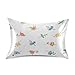 OOowow Housse de coussin en satin Taille standard Motif danseuse de ballet fille Décoration de coussin pour cheveux et peau Housse de luxe pour lit