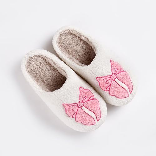 Image of Cherry Slippers for Women Men Fruit Shoes Cute Memory Foam Soft Winter Warm Indoor Outdoor Slippers