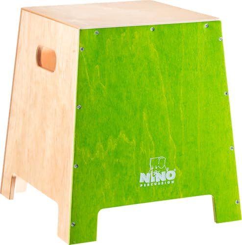 Cajon NINO Percussion vert : la solution compacte et robuste contre l'encombrement des jouets
