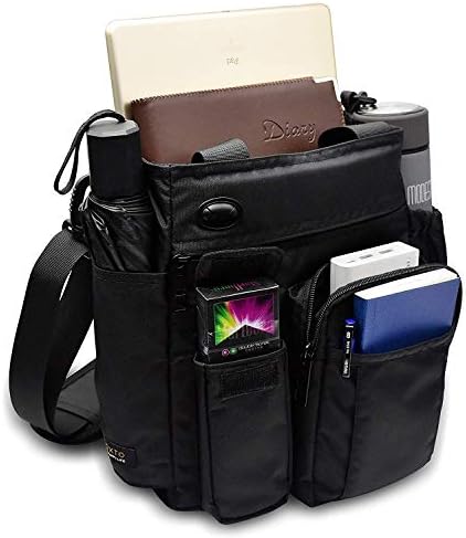 AlwaySky Nylon Crossbody Messenger Bag, Multifunctional Shoulder Bag, Laptop Bag for Men and Women Sport Travel Business