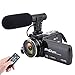 Produktbild Videokamera Camcorder, 3,0-Zoll-IPS-Touchscreen FHD 1080P-Vlogging Kamera mit Blitz, 24 Megapixel Digital-Camcorder für YouTube 16-facher Digitalzoom Foto Kamera mit Mikrofonlautsprecher
