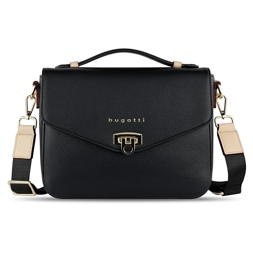 bugatti Ella Classic Bag für Damen, Umhängetasche aus Kunstleder,...