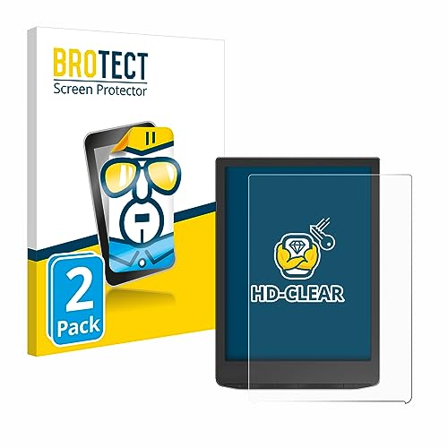 brotect 2-Pack Screen Protector compatible with PocketBook InkPad 4 - HD-Clear Protection Film