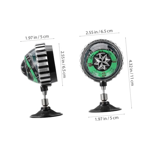 Brújula de tablero para auto BESPORTBLE ABS portátil miniatura 2