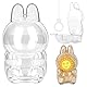 Transparente Schutzhülle für Original Blind Box Transparente Schutzhülle aus PVC Plush Toy Have a Seat Geeignet für Stoffpuppen zum Ziehen Staubdicht Und Langlebig Kostenloses weißes Silikonband