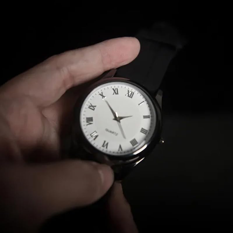 Smoke Watch Pro Magic Tricks Two Remote Control Switches Real Watch Making Smoke Production Magic Stage Close-up Illusions Gimmicks Props(black) (white)