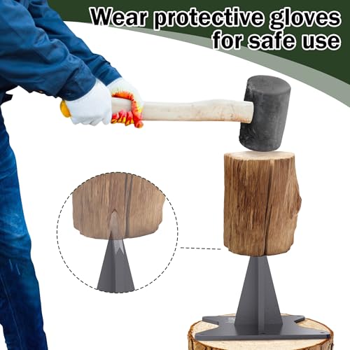 GanFindX Firewood Kindling Splitter - Heavy Duty Ax for Efficient Firewood Cutting, Portable and Ergonomic Design for Easy Use, Perfect for Camping and Outdoor Firewood Preparation - Thumbnail 6