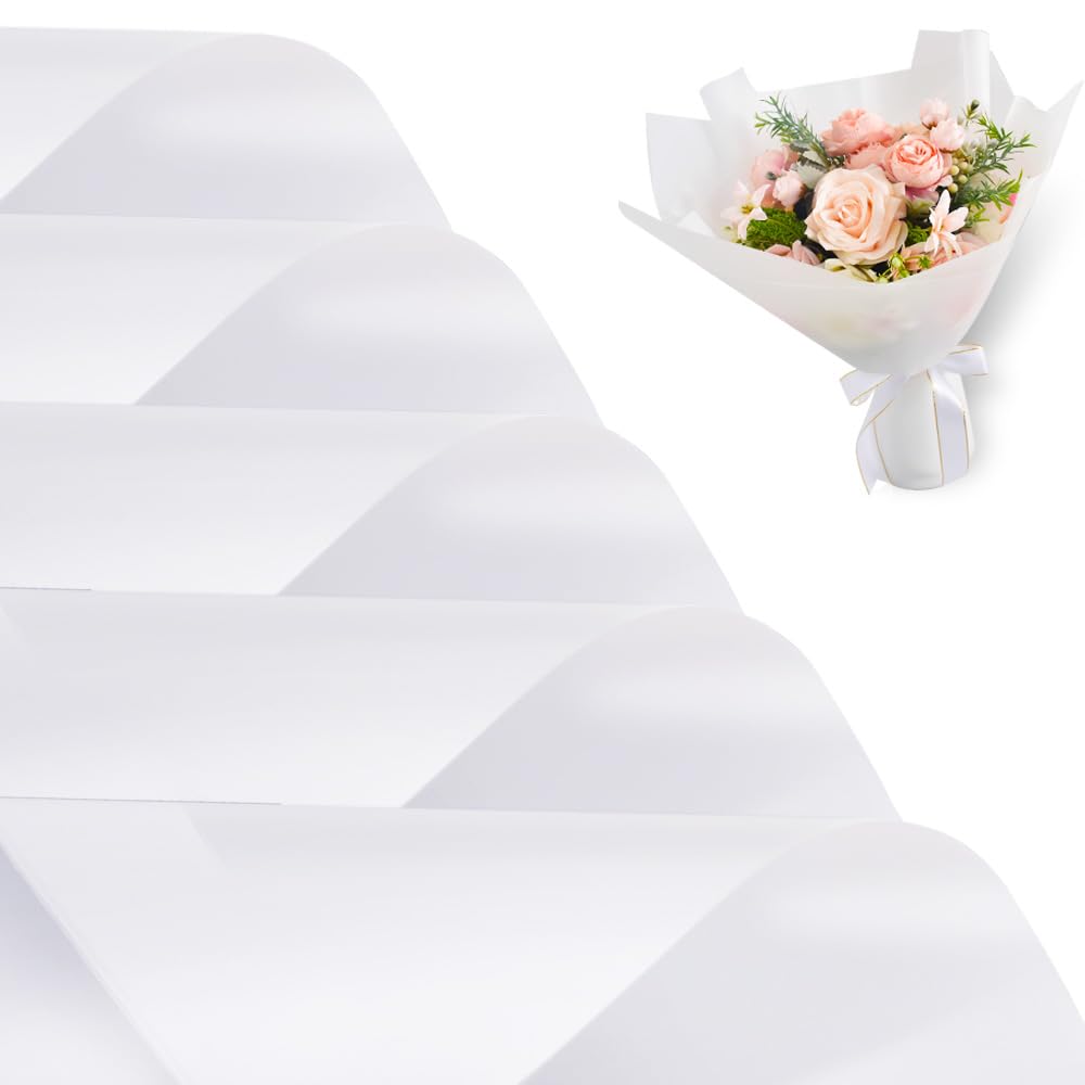 Fournitures de fleuriste haut de gamme : papier d'emballage imperméable opaque au fini mat