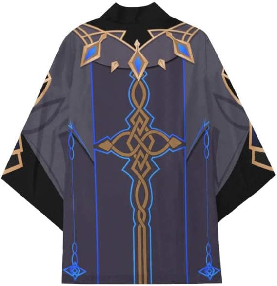Vista 3 de Cosplay Life Haori - Kimono japonés Cosplay Halloween Disfraz Venti Klee