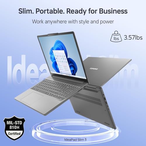 Image of Lenovo Ideapad Slim 3 Laptop for Student & Business Thanksgiving Edition with Microsoft Office, Backlit Keyboard, AMD Ryzen 7 5825U, 15.6 inch FHD Display, 16GB RAM, 2TB SSD, Windows 11 Pro, WOWPC USB