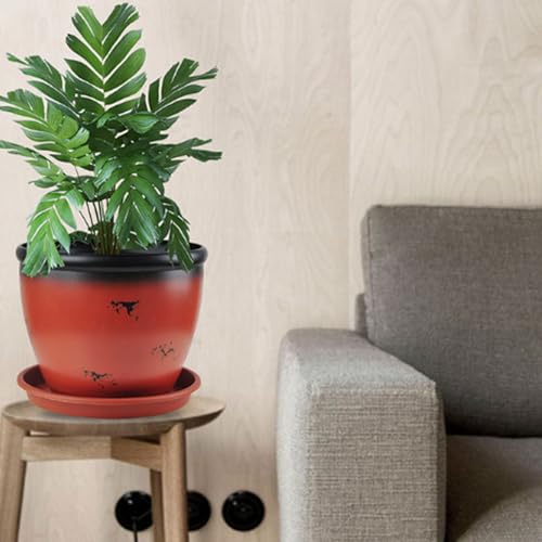 Plateau de receveur d'eau rond robuste pour grand pot de fleurs - 7