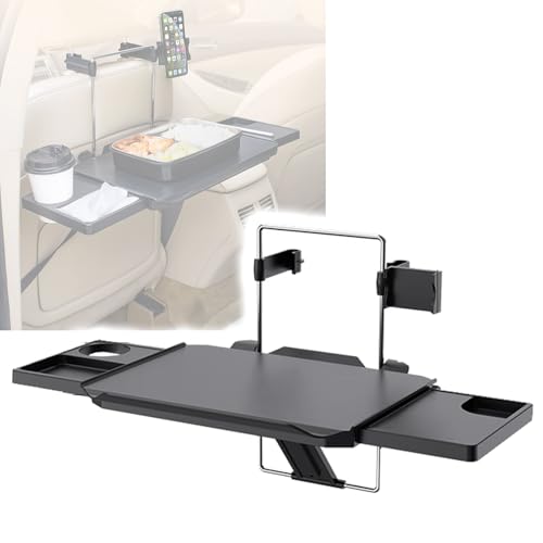 Snaweo Foldable RV Table, Car Steering Wheel Tray, Back Seat Headrest Steering Wheel, With Phone Holder Desk Food Table, For Car Laptop Mount Tray For Large Suvs, Trucks & Vans(3 In 1)