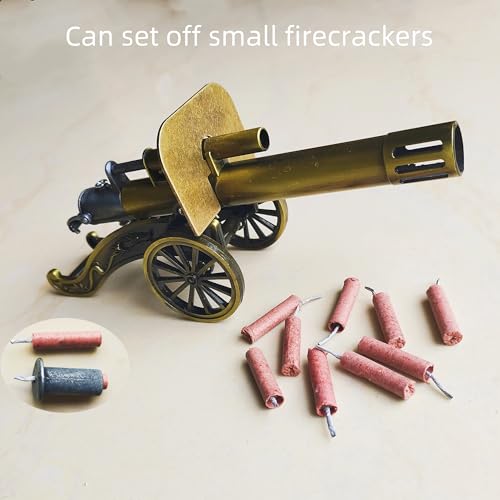 DSQSTMR Firecracker Cannon Mini That Shoots Fire Crackers Firework Cannon Model Small Desktop Ornament - Thumbnail 3