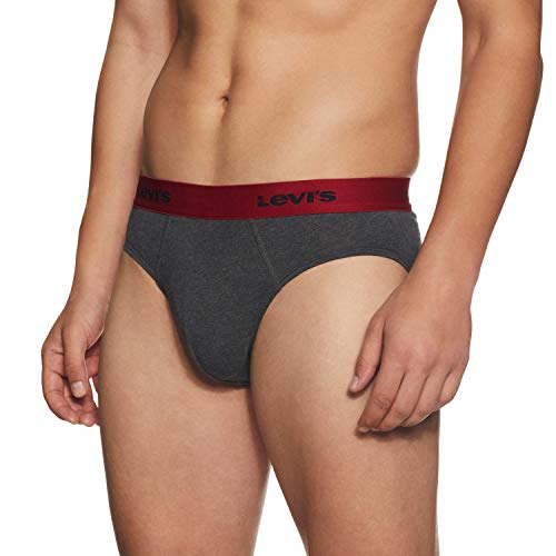 Image of Levi's Men Cotton 019 Classic Brief with Contoured Double Pouch, Tag Free Comfort & Smartskin Technology (Pack of 2)