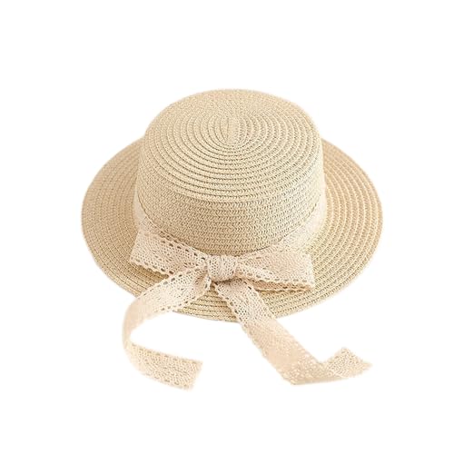 Summer Breathable Beach Straw Hat UV Protection Sun Visor Hats for Little Girl Kids