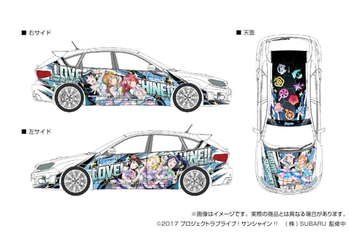 Love Live! Subaru GRB Impreza 1:24 Kit Modelo miniatura 4
