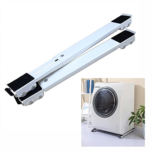 YYHJ Waschmaschinen Sockel,Möbelroller Easy Move,waschmaschinenständer,Mini-kühlschrankständer Mobile Base,möbel gleitsystem,2er-Set Transportroller,für Washing Machine,Schrank,kühlschrank,kühltruhen Cover