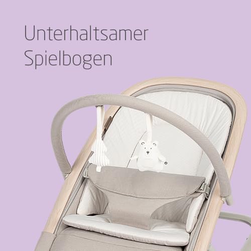 Maxi-Cosi Kori 2-in-1-Babywippe mit Spielzeugbogen, 0-15kg, Classic Beige – Ansicht 6