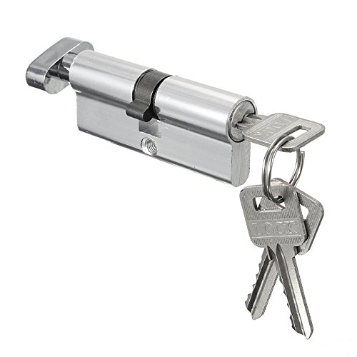 zamek cylindryczny, Zamek do drzwi wewnętrznych z aluminium, kod zabezpieczający, 8, 9 * 2