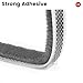 Weather Stripping for Doors and Windows, Brush Seal Strip, Strong Adhesive, Weatherproof, Dustproof, Soundproof, Noise and Wind Blocker, Gap Filler, Window Insert, Grey, 0.35 in x 0.20 in x 16.5 FT