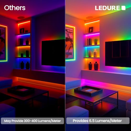 Image of Ledure Sera 10Meter LED Rope Light (Pack of 1) Multicolour Decorative Strip Light with 48 LEDs /Meter, IP65 Waterproof Flexible Rope for Indoor & Outdoor Use, Home, Garden, Balcony & Festive Decoration
