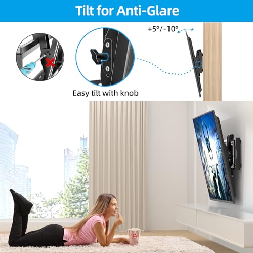 image for HOME VISION Heavy Duty Tilt TV Wall Mount Bracket for 48-120 Inch Flat