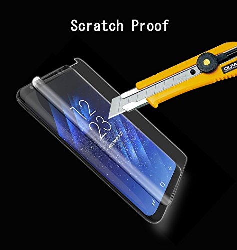 [3-Pack] Edge Screen Protector For Samsung Galaxy S8 Plus, 3D Curved Glass Hd Tempered Glass Protective Film, High Definition (Stealth) Transparent For 6.2 Inch Samsung Galaxy S8 Plus #TOP4