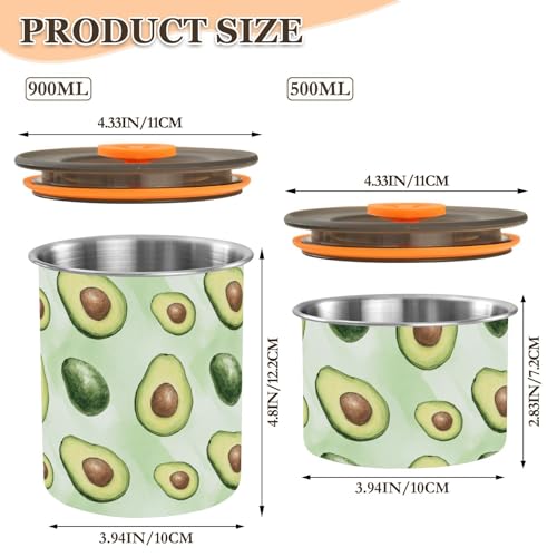 Recipiente hermético para café acero inoxidable 900 ml miniatura 2
