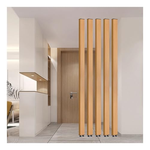 Separador de Ambientes Columna,Separador Ambientes, Vestuario, protección Visual,Columna Decorativa for Oficina,Patas Inferiores Ajustables,Sin Necesidad de taladrar(7-pcs,220cm/86.6in/7.21ft)