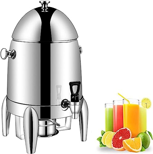 ELGADO Commercial Stainless Steel Hot Beverage Dispenser 3 Gallon Chafer Urn Large Hot Water Urn for Coffee, Tea, Cappuccino, Hot Chocolate and Drinks