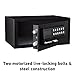 SentrySafe Black Steel Safe with Card Swipe Reader and Digital Keypad Lock, Small Safe with Interior Lighting and Bolt Down Kit, 0.41 Cubic Feet, H060ES