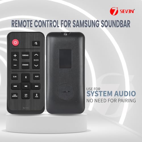 Image of 7SEVEN Compatible with Samsung Sound Bar Remote Control Original AH81-11699A Part Number Suitable for Home Theatre Amplifier Speaker System, Ensure Match Key-by-Key Exactly for Optimal Compatibility