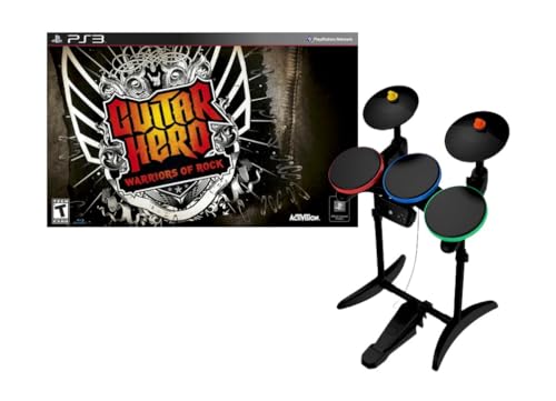 Guitar Hero Warriors of Rock Wireless Drums Drumset for use with PS3 Playstation 3