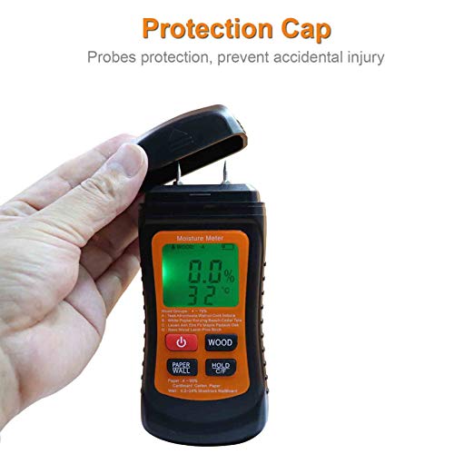 DECDEAL Medidor de umidade de madeira Detector digital de umidade Testador de umidade Testador de um