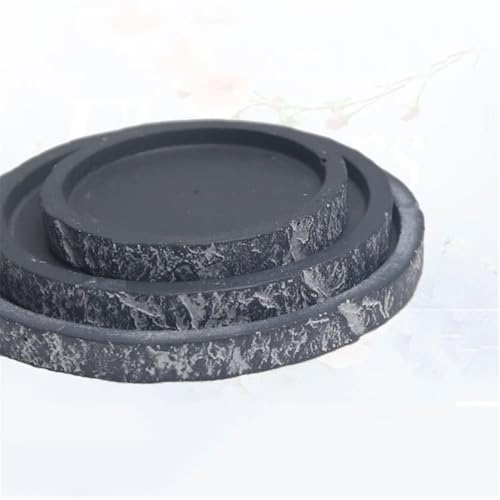 Soucoupe grand format en imitation pierre pour grands pots de fleurs et jardinières de jardin