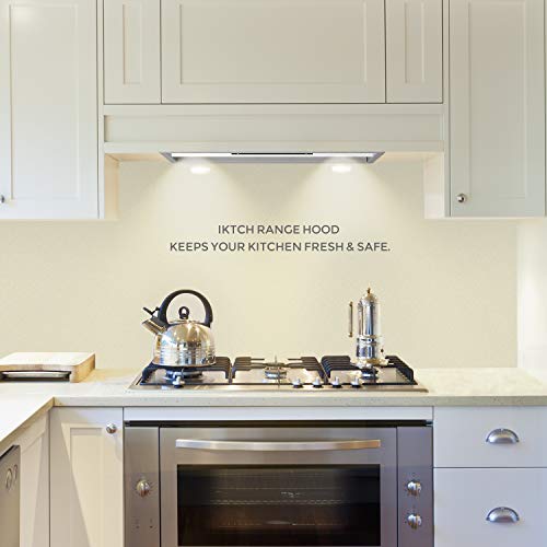 Iktch 36 Inch Built-In/Insert Range Hood 900 Cfm, Ducted/Ductless Convertible Duct, Stainless Steel Kitchen Vent Hood With 2 Pcs Adjustable Lights And 3 Pcs Baffle Filters With Handlebar(Ikb02-36'') #TOP6