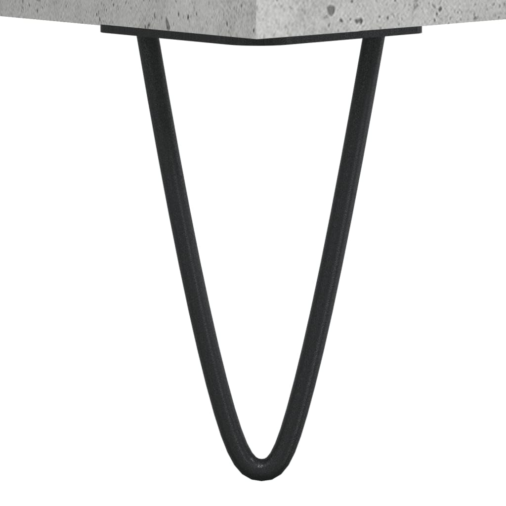 Armadio per dischi grigio cemento, 121 x 38 x 48 cm, in legno con gambe in ferro, per vinile, dischi in vinile, collezione musica, soggiorno, home theater, credenza, TV Lowboard, gestione