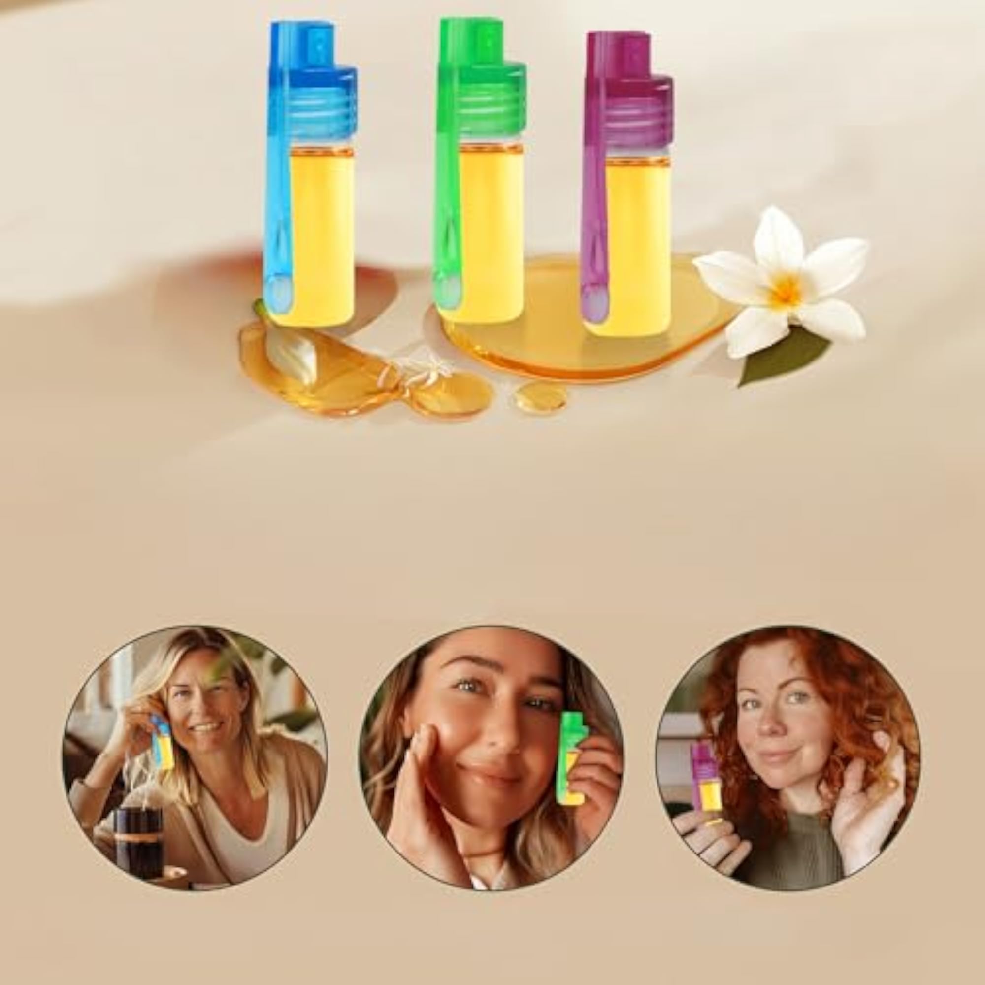 6Pcs Bottle with Spoon, Practical Vial Kit for Travel